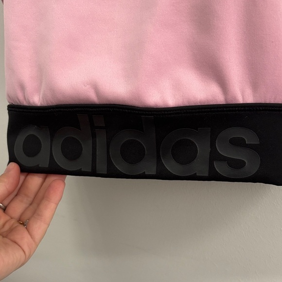 Adidas Women's Pink and Black Racerback Sports Bra - Picture 6 of 6